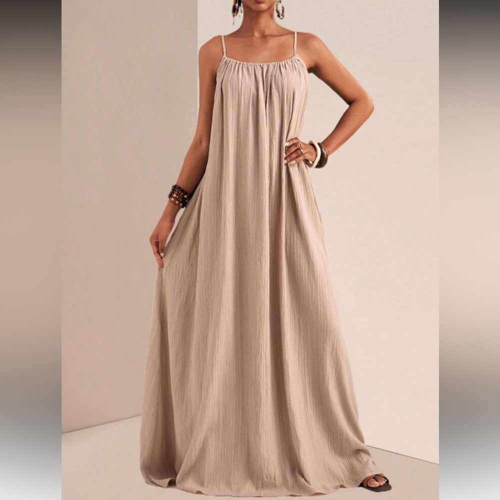 Elegant White Maxi Dress - Picture 3 of 16